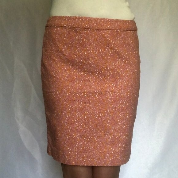 Talbots Dresses & Skirts - Women's Talbots Petites 2 Petite Pink Coral Floral Pencil Skirt Unlined Slim
